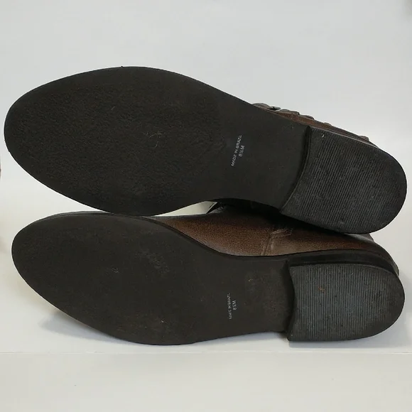 Matisse Brown Leather Round-Toe, Side Zipper Closure Women's Boots. Size-8.5 - Picture 12 of 16